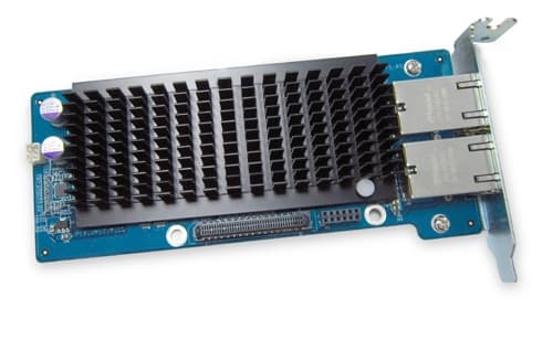 QNAP QNAP LAN-10G2T-U Dual-port 10Gbase-T network expansion card for TS-879U-RP TS-1279U-RP TS-EC879U-RP TS-EC1279U-RP TS-1679U-RP TS-EC1679U-RP TVS-1271U LAN-10G2T-U