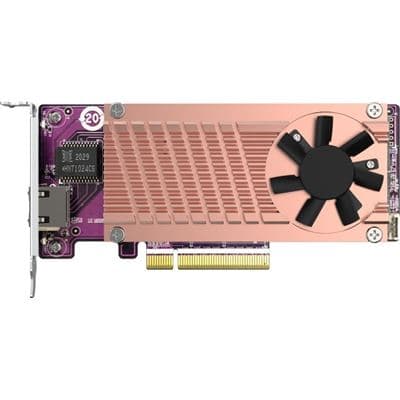 QNAP QM2 series 2x PCIe 2280 M.2 SSD slots PCIe Gen3 x 8 1x 10GbE Port QM2-2P10G1TB