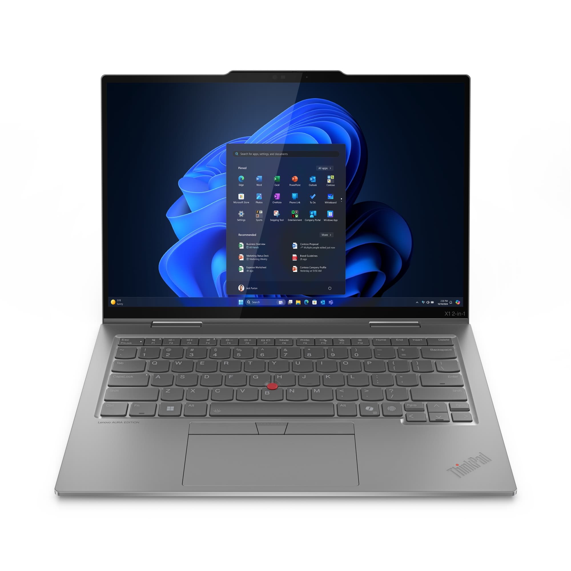 LENOVO LENOVO X1 2-IN-1 G10, 14" WUXGA TOUCH, U5-226V, 16GB, 512GB, WF7, PEN, W11P, 3YP+CO 21NU00CAAU