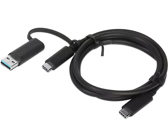 LENOVO LENOVO HYBRID USB-C CABLE WITH USB-A (1M) 4X90U90618