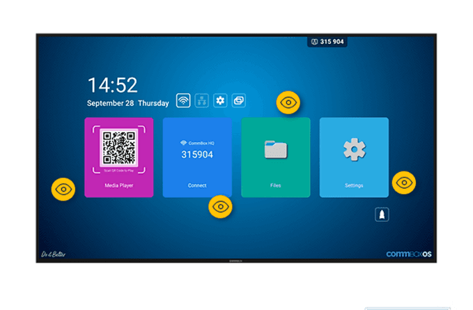 COMMBOX COMMBOX 43" INTELLIGENT GEN2 4K UHD DISPLAY,24/7 HDMI, ANDROID 14, WALL BRACKET,5YR CBDI0243