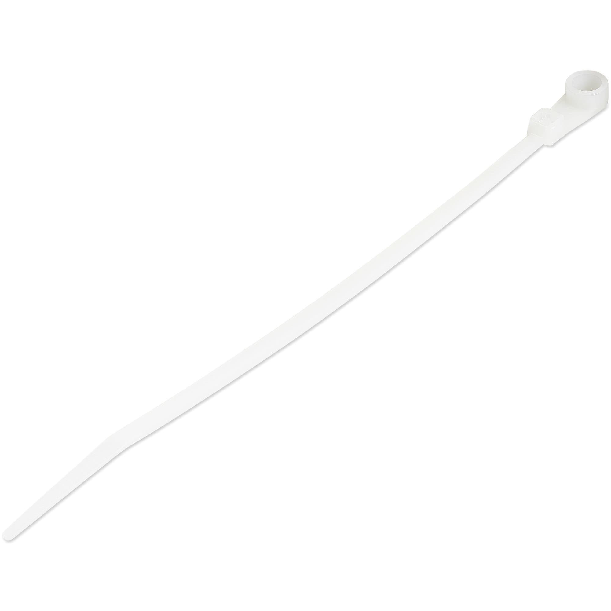STARTECH STARTECH.COM 100 PACK OF 17.2CM PLASTIC ZIP TIES WITH SCREW HOLE, 2 YR CBMZTS10N6