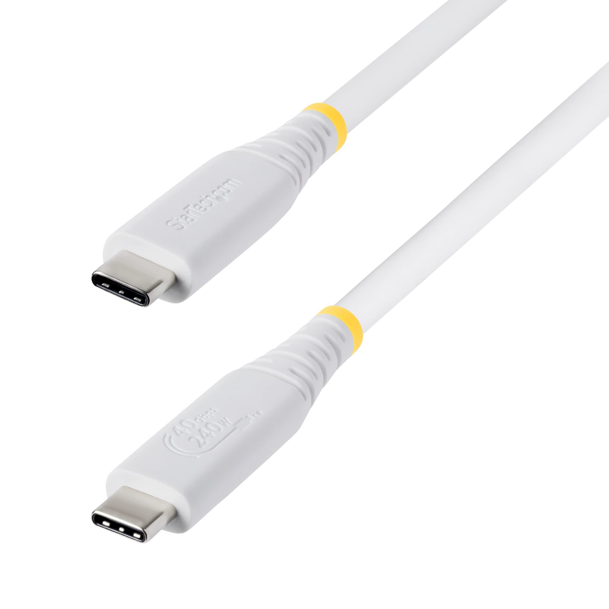 STARTECH STARTECH.COM 1M (3.3FT) USB4 CABLE, USB-IF CERTIFIED, 40GBPS, WHITE, LTW CC1M40GUSB4TPW