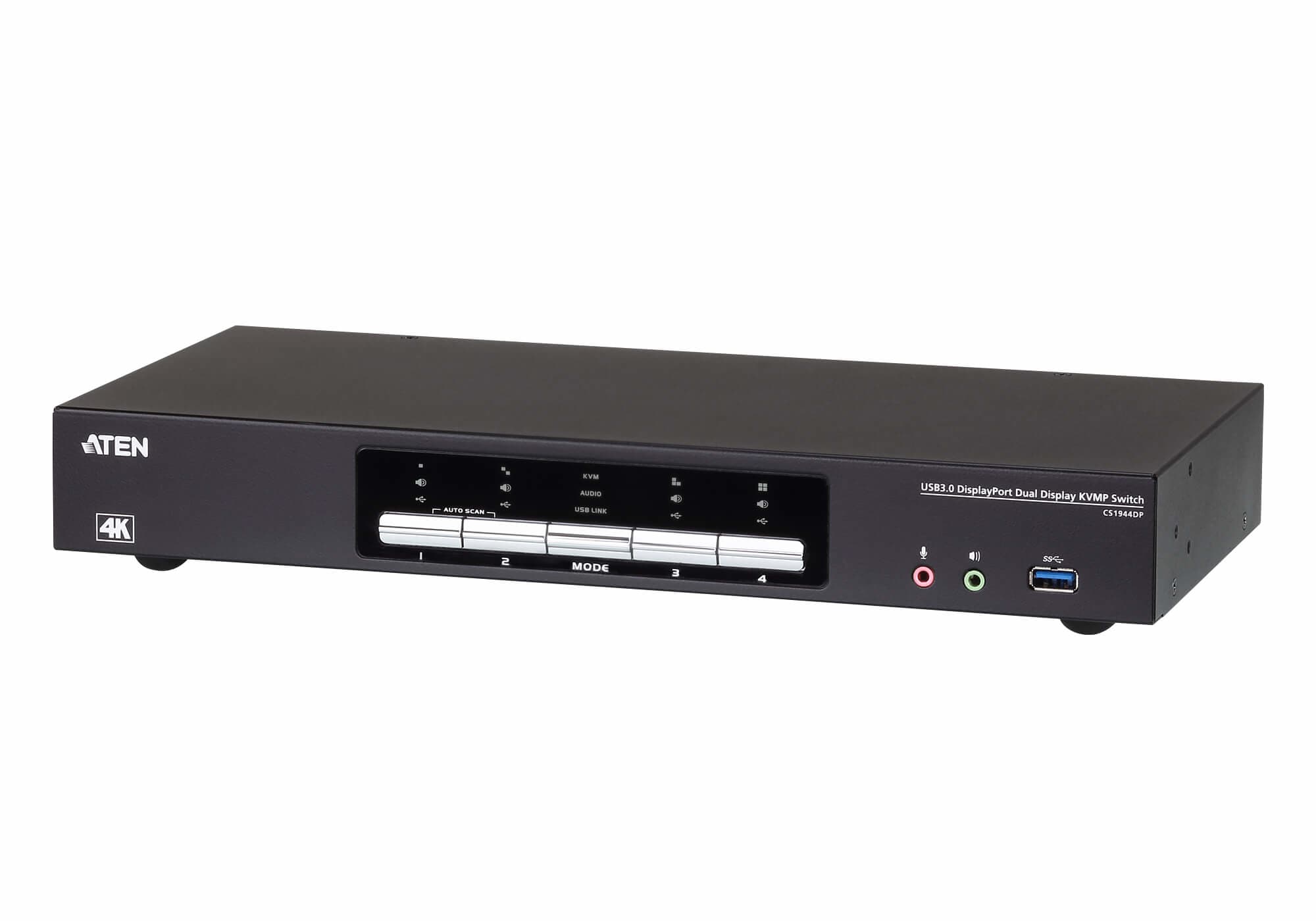 ATEN ATEN 4 PORT USB 3.0 4K DUAL DISPLAYPORT KVMP SWITCH CS1944DP-AT-U