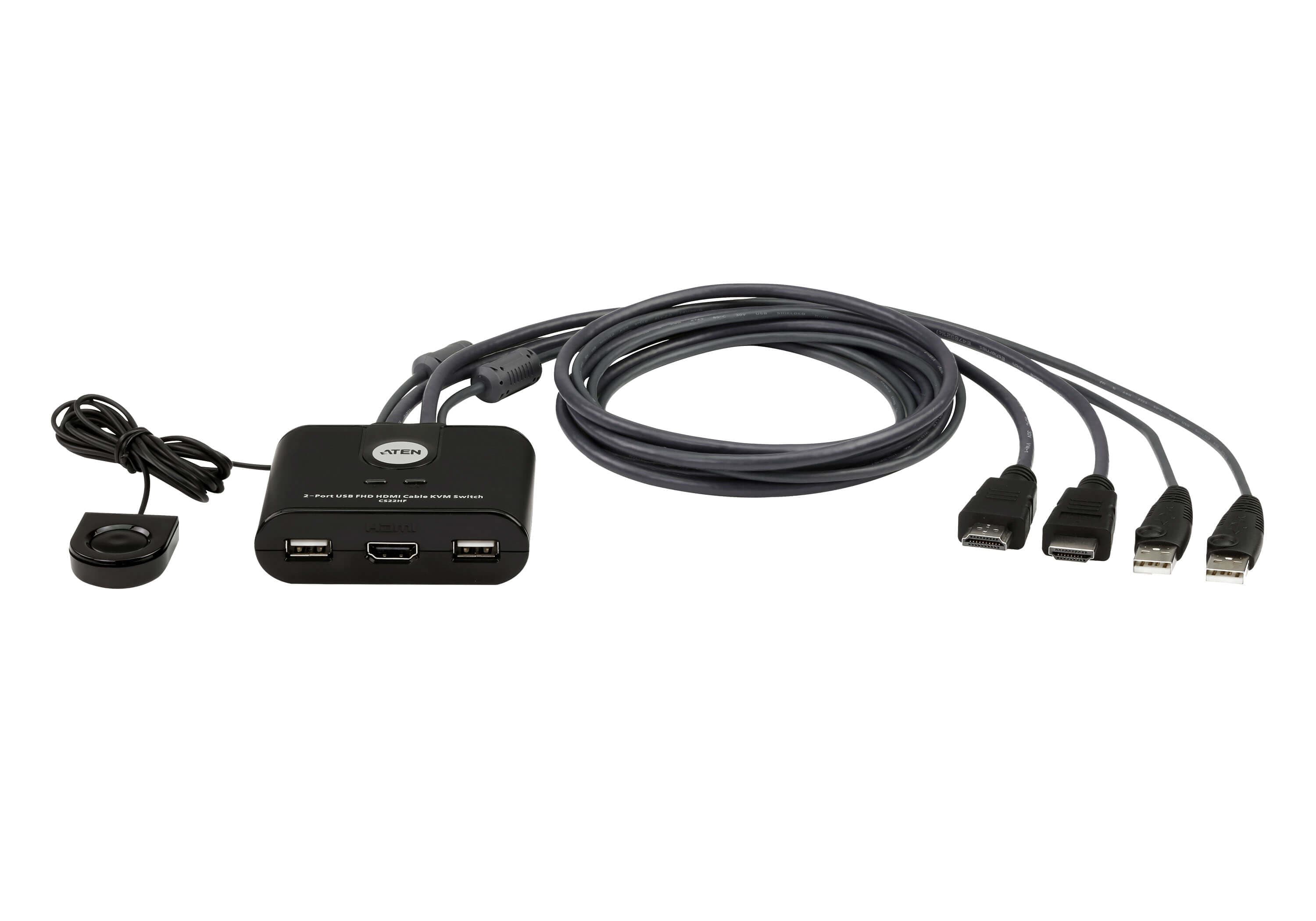 ATEN ATEN CS22HF-AT 2-PORT USB FULL HD HDMI CABLE KVM SWITCH 2YR CS22HF-AT