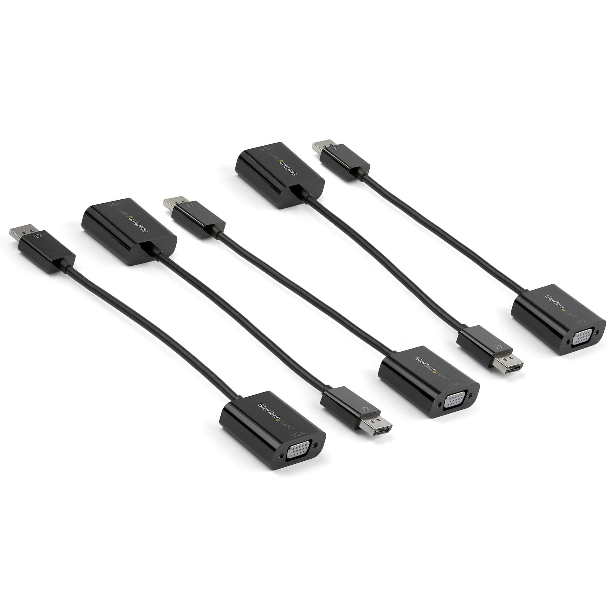 STARTECH STARTECH.COM DISPLAYPORT TO VGA ADAPTER - 1920X1200 - DP TO VGA - 5 PACK, 3 YR DP2VGA3X5