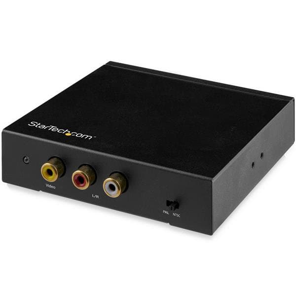 STARTECH STARTECH.COM HDMI TO RCA CONVERTER BOX W/ AUDIO - COMPOSITE VIDEO ADAPTER, 2 YR HD2VID2