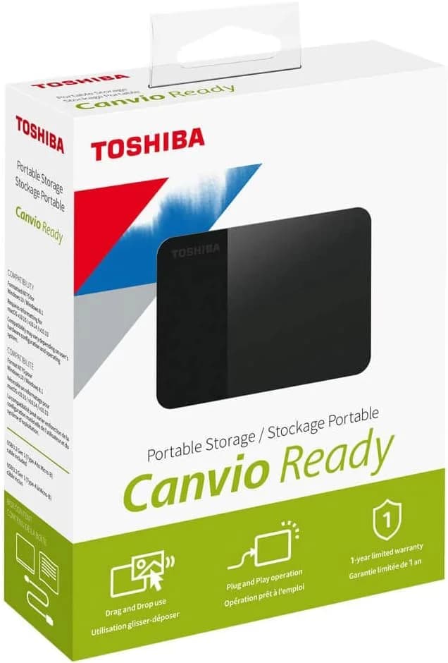 DYNABOOK DYNABOOK TOSHIBA CANVIO READY B3 USB 3.0 PORTABLE EXTERNAL HARD DRIVE 2TB (BLACK) 3YR HDTP320AK3AA