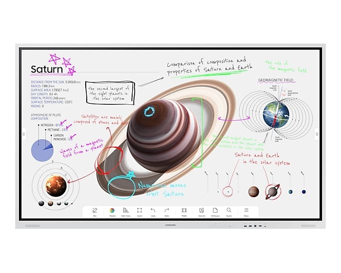 SAMSUNG SAMSUNG FLIP PRO INTERACTIVE DISPLAY, 85" UHD, 350NITS, HDMI (2), LAN/WIFI, SPKR, OPS, 3YR LH85WMBWLGCXXY