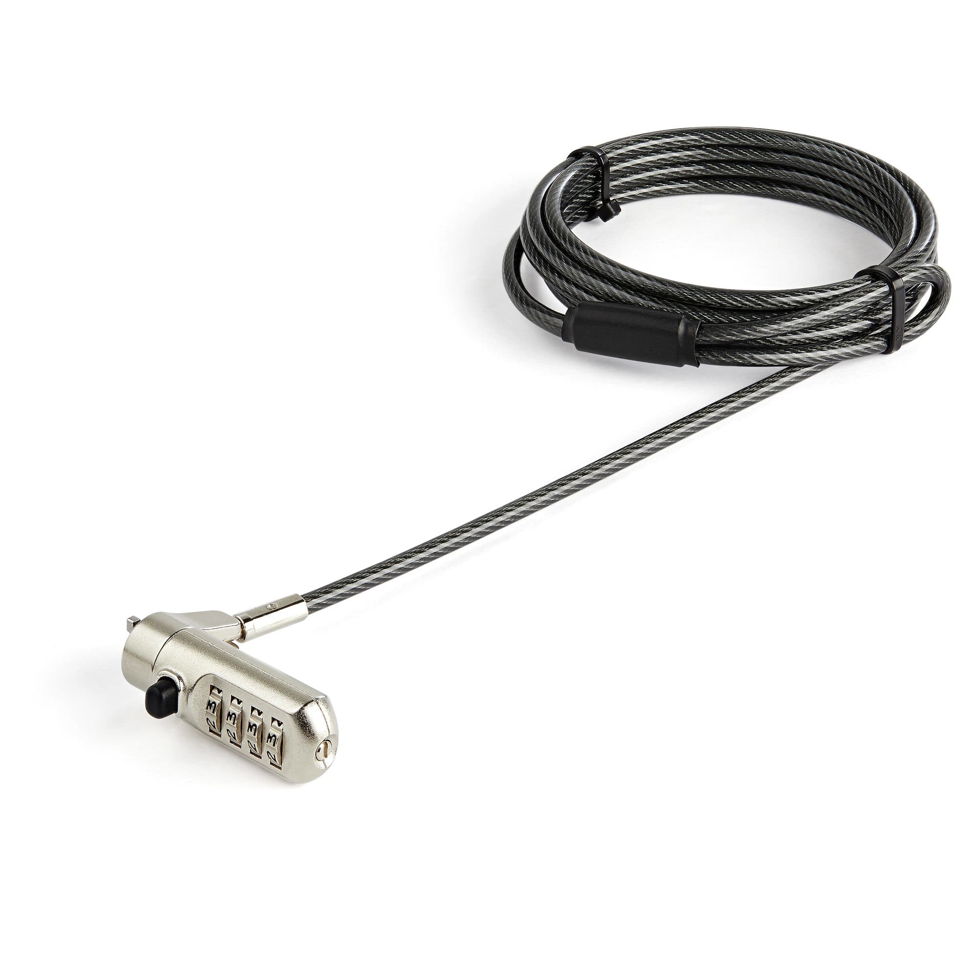 STARTECH STARTECH.COM 6.5' LAPTOP CABLE LOCK - NANO SLOT SECURITY COMBINATION LOCK 2 YR LTLOCKNANO