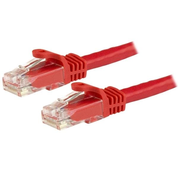 STARTECH STARTECH.COM CAT6 ETHERNET CABLE 5M RED 650MHZ 100W SNAGLESS PATCH CORD LTW N6PATC5MRD