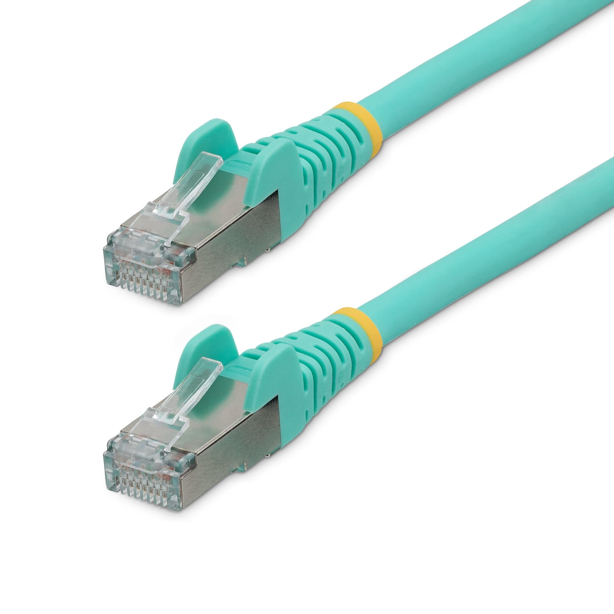STARTECH STARTECH.COM 2M LSZH CAT6A ETHERNET CABLE - 10GBE S/FTP 100W POE AQUA LTW NLAQ-2M-CAT6A-PATCH