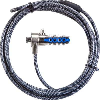 TARGUS TARGUS DEFCON T-LOCK RESETTABLE COMBINATION CABLE LOCK PA410AU