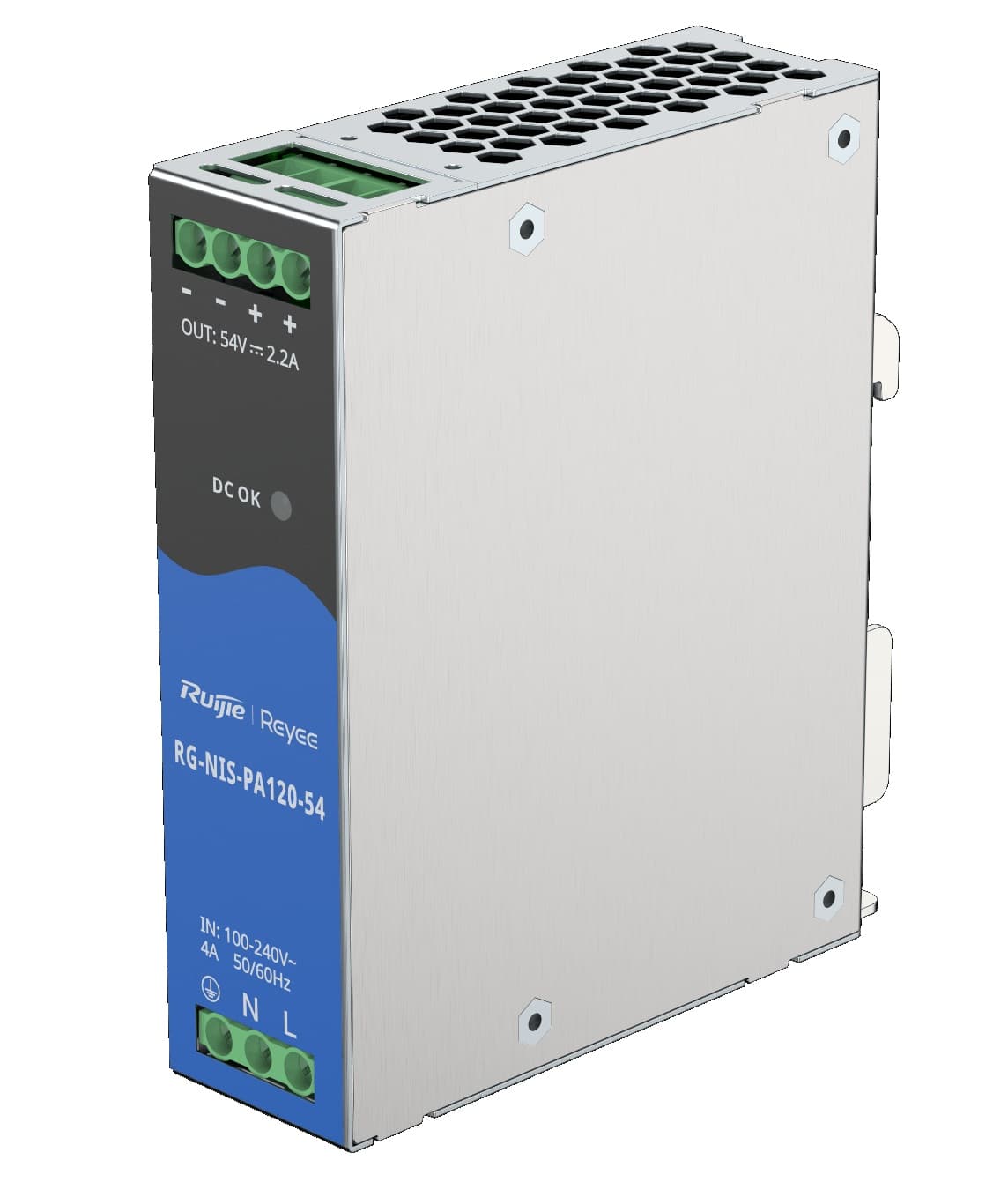 REYEE Ruijie Reyee AC/DC 120W DIN-Rail Power Supply for Industrial Switch RG-NIS-PA120-54