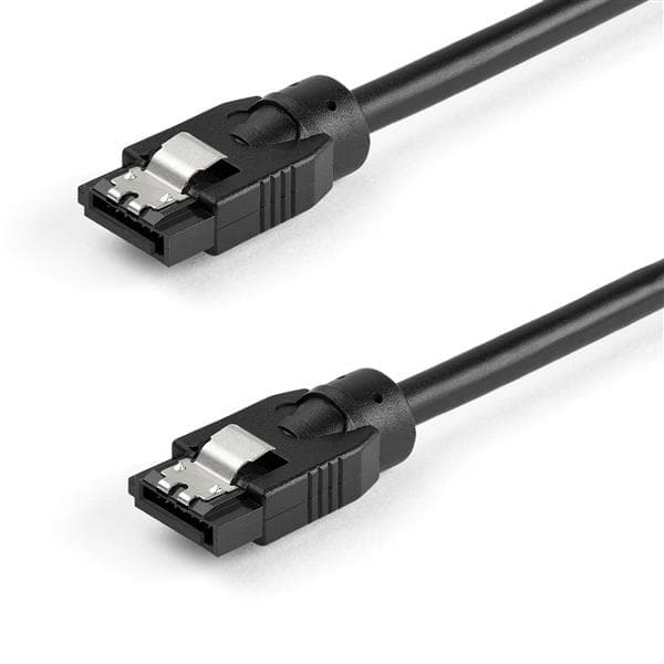 STARTECH STARTECH.COM 0.3 M ROUND SATA CABLE - LATCHING CONNECTORS - 6GBS SATA CABLE LTW SATRD30CM
