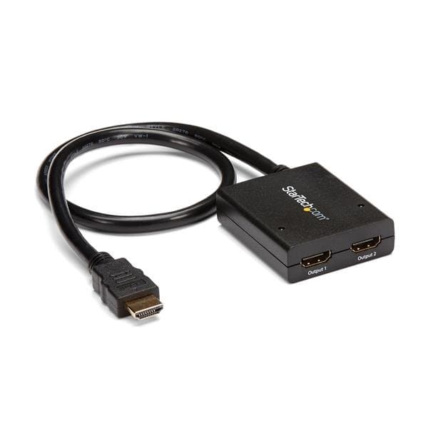 STARTECH STARTECH.COM 4K HDMI 2-PORT VIDEO SPLITTER - USB OR POWER ADAPTER - 4K 30HZ 2 YR ST122HD4KU
