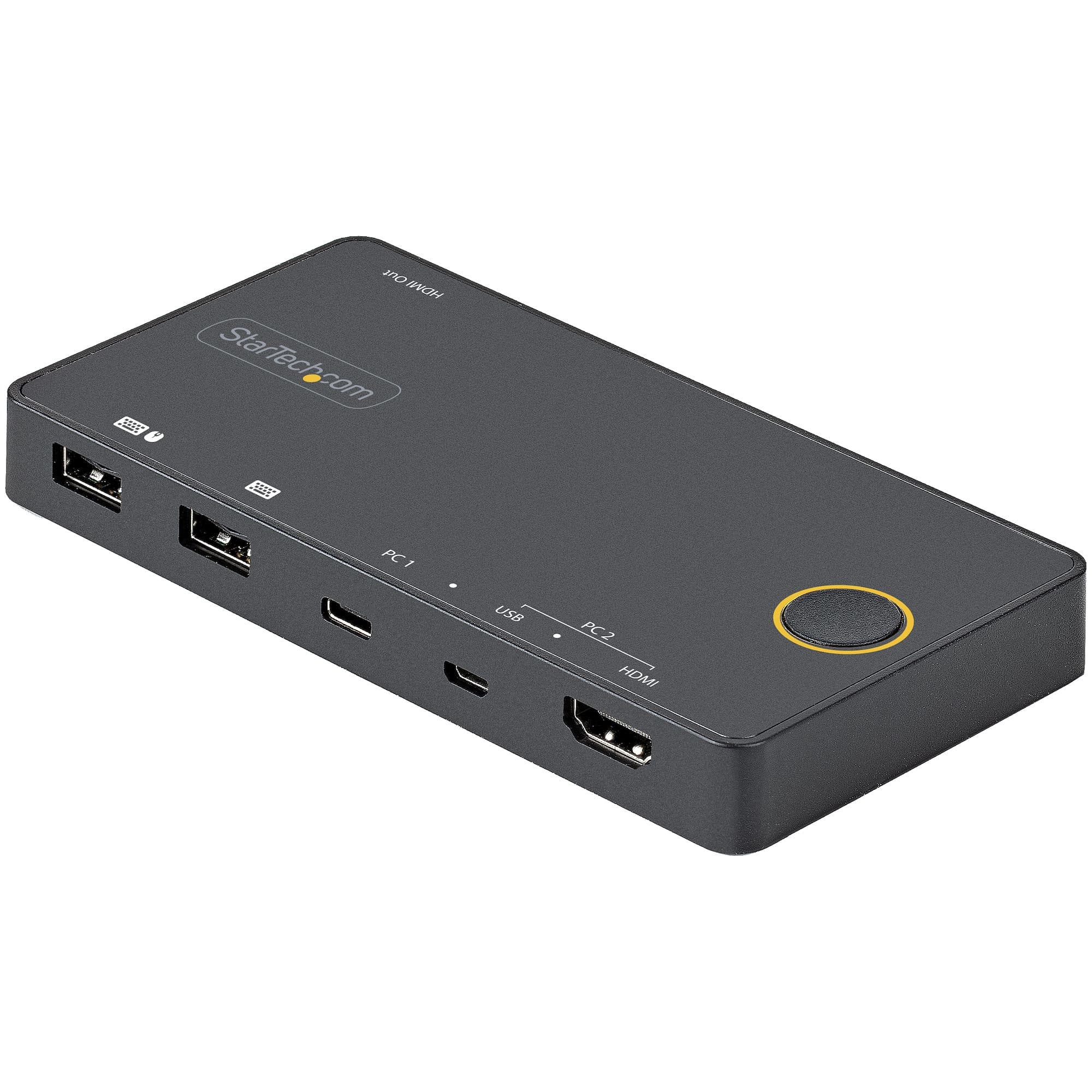 STARTECH STARTECH.COM 2 PORT USB-A + HDMI & USB-C KVM SWITCH - 1X 4K 60HZ HDMI 2.0 2 YR SV221HUC4K