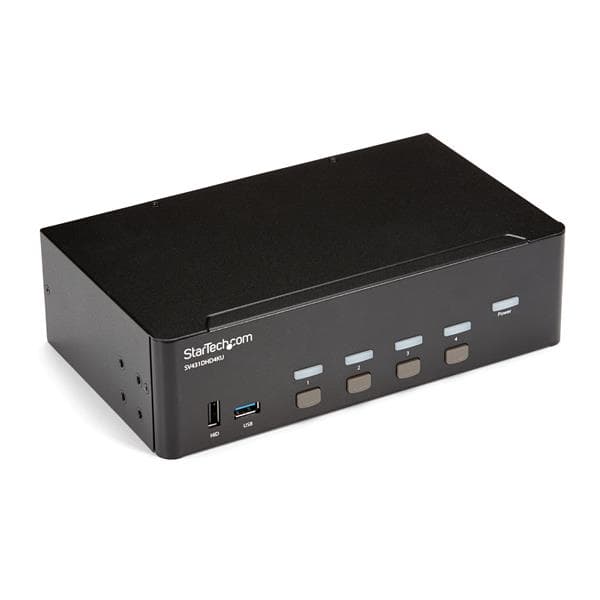 STARTECH STARTECH.COM 4 PORT USB HDMI KVM SWITCH WITH AUDIO - 4K 30HZ DUAL MONITOR 2 YR SV431DHD4KU