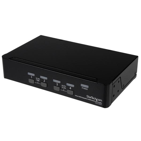 STARTECH STARTECH.COM 4 PORT USB DISPLAYPORT KVM SWITCH WITH AUDIO & USB 2.0 HUB 3 YR SV431DPUA