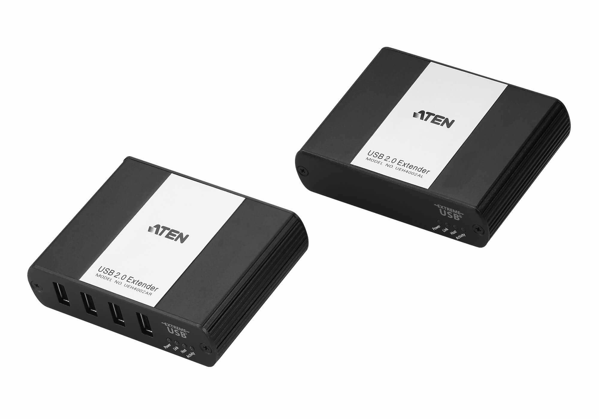 ATEN ATEN USB 2.0 CAT 5 EXTENDER WITH 4-PORT HUB UEH4002A-AT-U
