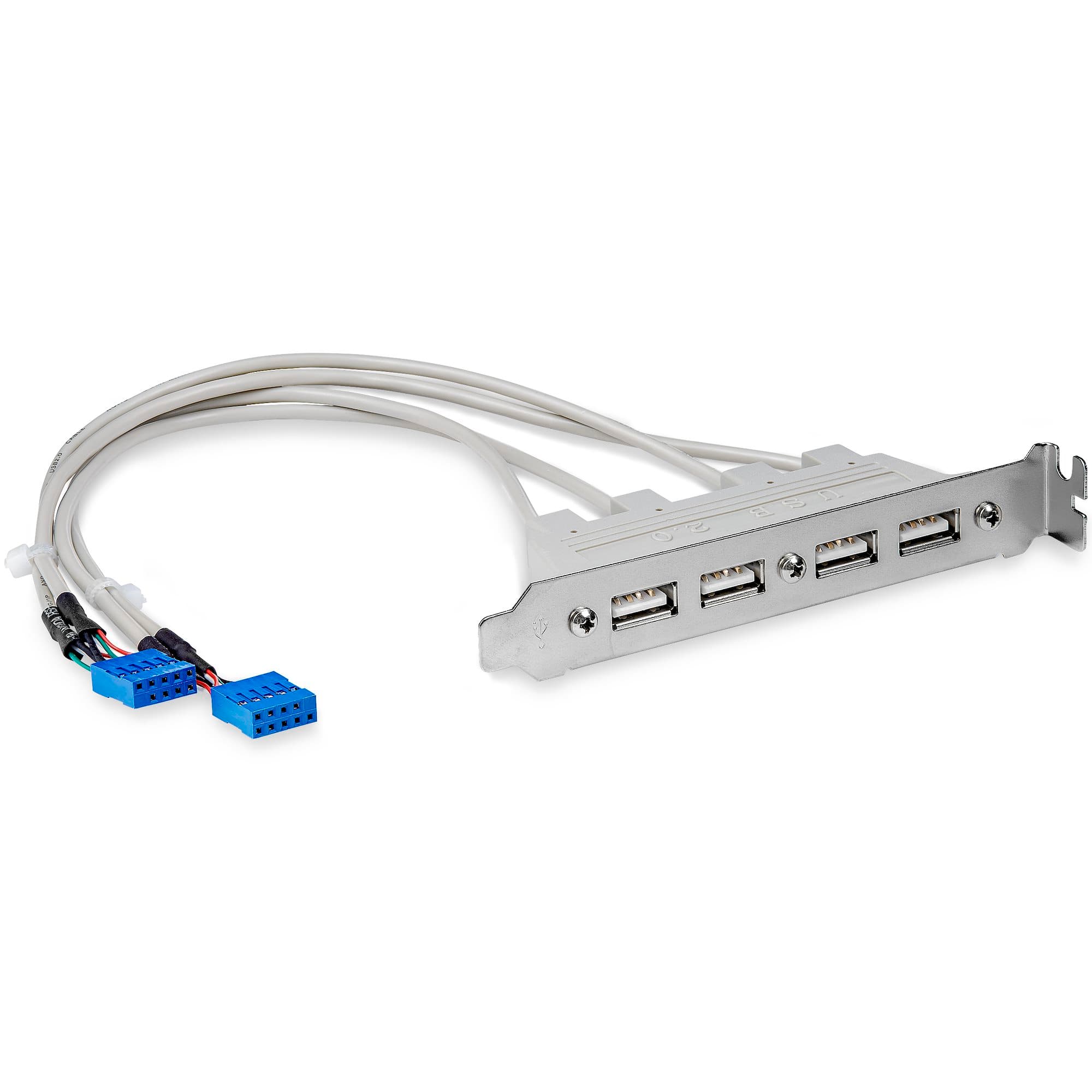 STARTECH STARTECH.COM 4 PORT USB A FEMALE SLOT PLATE ADAPTER LTW USBPLATE4