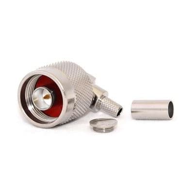 Go Wireless NZ N-Type Male Right Angle CRIMP Connector for LMR195/RG58 C-N1RA-195