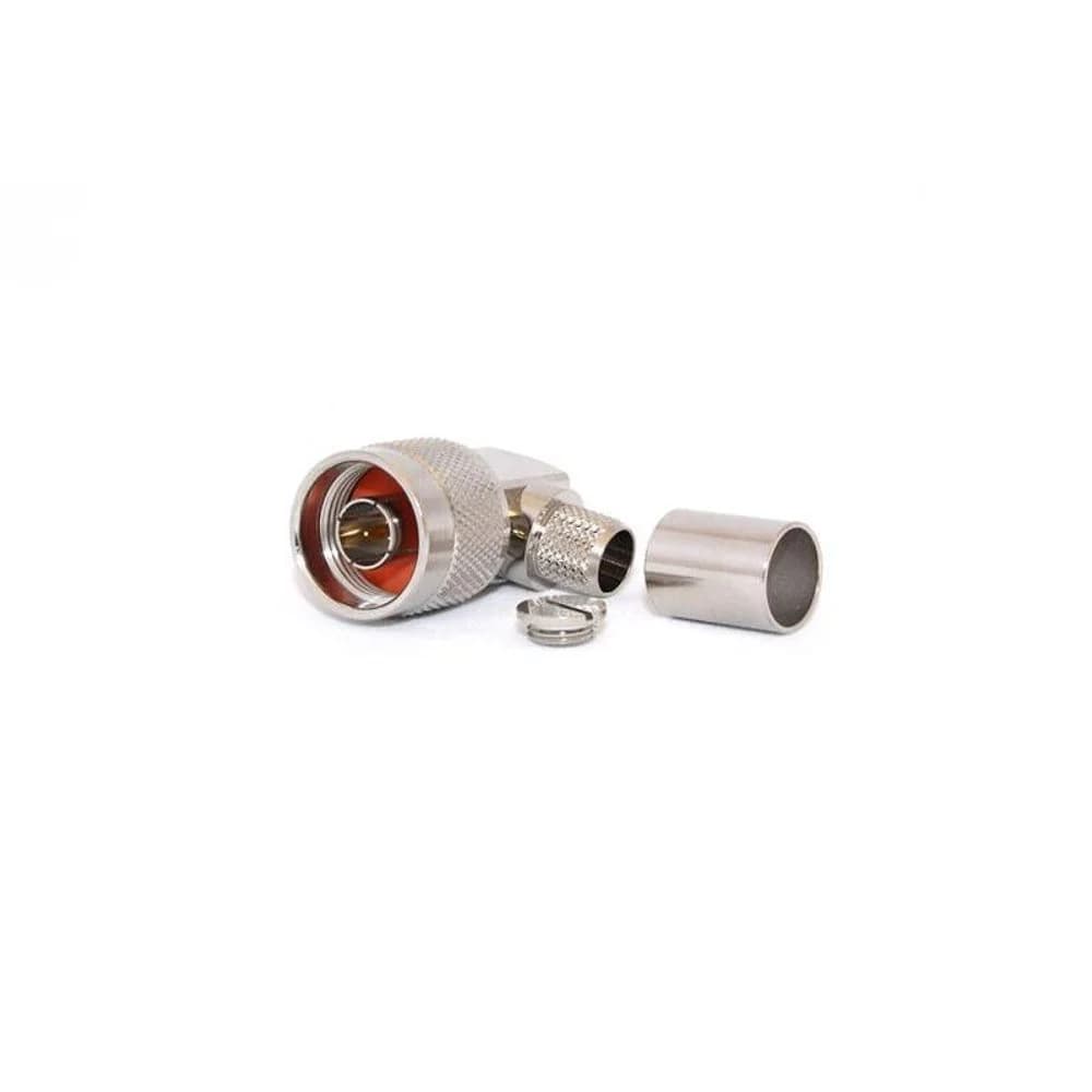 Go Wireless NZ N-Type Male Right Angle CRIMP Connector for LMR400/RG8U C-N2-400-RA