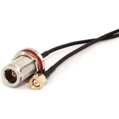 Go Wireless NZ N-Female Bulkhead to SMA Male 30cm 50 Ohm Coax Pigtail P-40