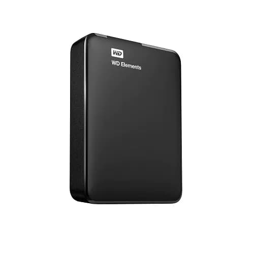 WD Western Digital WD Elements 2TB USB 3.0 2.5" Portable External Hard Drive - Slim Light Durable Shock Proof Black Plug & Play NTFS for Windows 10/8.1/7 EC182