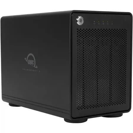 OWC ThunderBay 4 Thunderbolt 40Gb/s 4-Bay Desktop External Storage RAID Solution with OWC SR for up to RAID 5 SS434