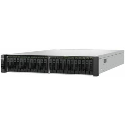 QNAP QNAP TDS-h2489FU-R2-4314-256G 24-Bay all-flash U.2 NVMe PCIe Gen4 dual-processor NAS, 2 x Intel® Xeon® Silver 4314 16C/32T processor (up to 3.4 GHz), 256GB RDIMM ECC DDR4 RAM, 4 x 2.5GbE LAN, 2 x 25GbE SFP28, iSCSI, RAID,  PCIe Gen4 expansion slots, TDS-h2489FU-R2-4314-256G