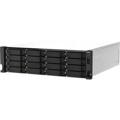 QNAP QNAP TS-h2287XU-RP-E2378-64G 22-Bay 3U rackmount NAS, Intel® Xeon® E-2378 8 cores / 16 threads 2.6 GHz processor (boost up to 4.8 GHz), 64 GB ECC DDR4, 16 x 2.5"/3.5" SATA 6Gbps HDD/SSD + 6 x 2.5" SATA 6Gbps, 2 x 10GBASE-T, 2 x 2.5GbE, 4 x USB 3.2 Ge TS-h2287XU-RP-E2378-64G