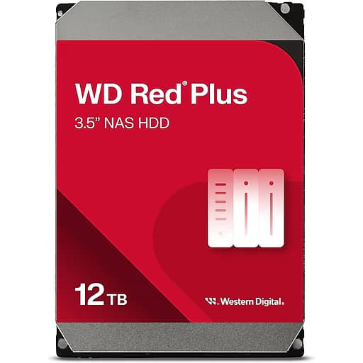 WD WD Red Plus 3.5" NAS HDD 12TB WD120EFGX