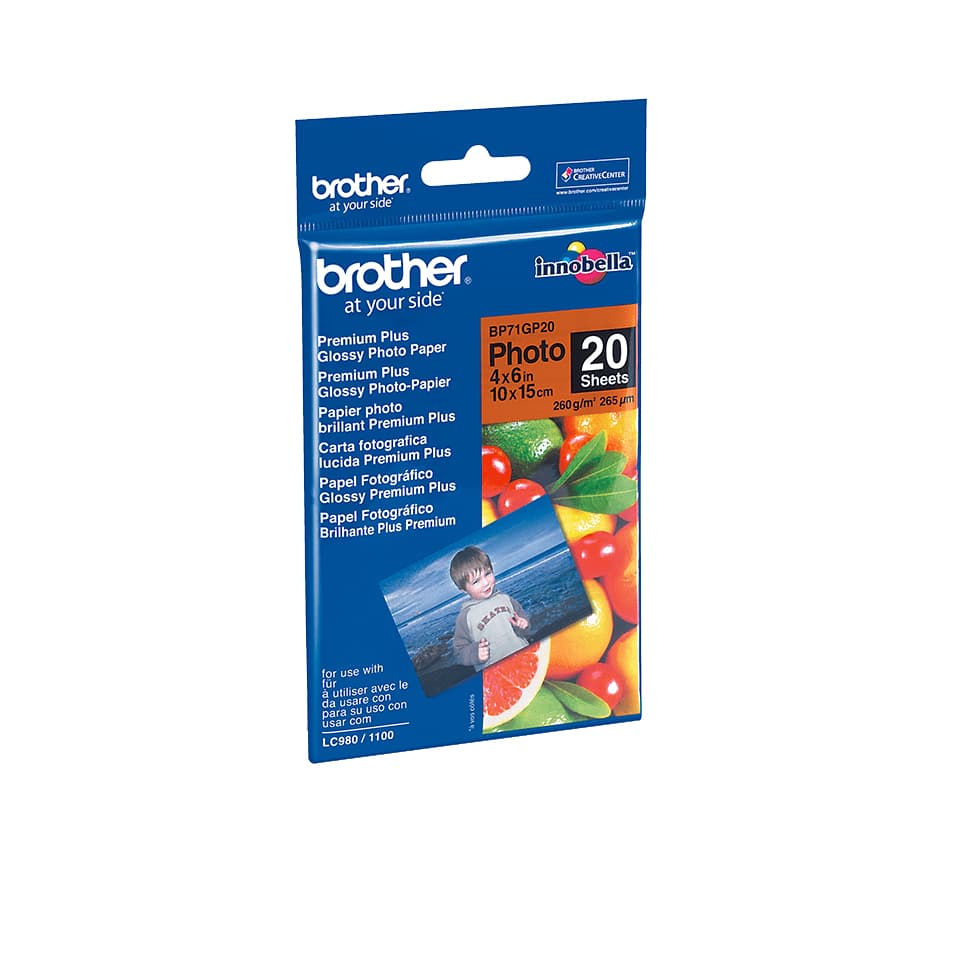 BROTHER BROTHER BP-71GP Glossy Photo 10x15 (20 sheets) 1021812
