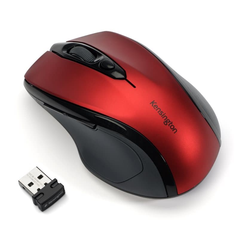 KENSINGTON KENSINGTON PRO FIT MIDSIZE WLS MOUSE (RED) 2090216