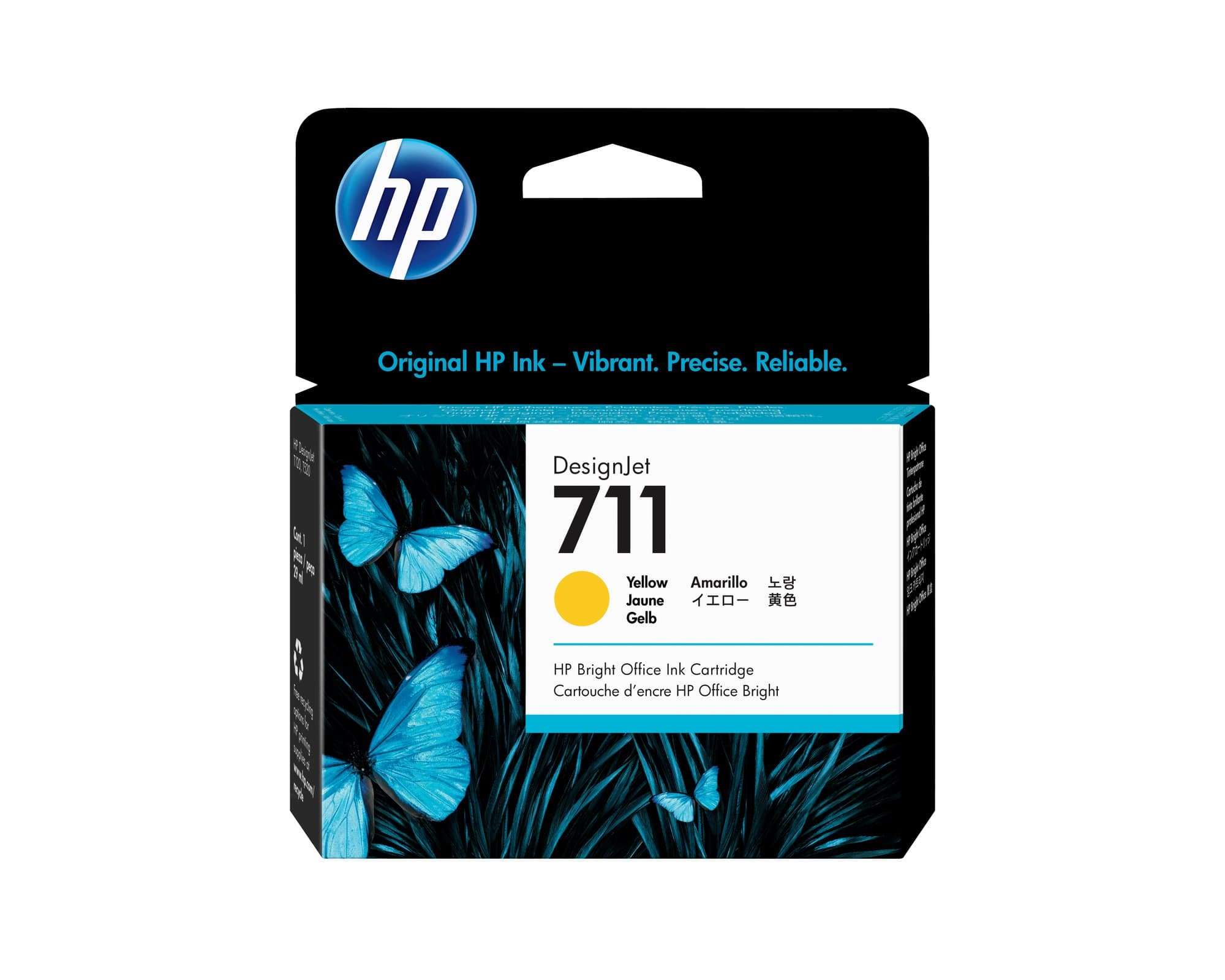 HP HP 711 29ml Yellow Ink Cartridge. 2137576