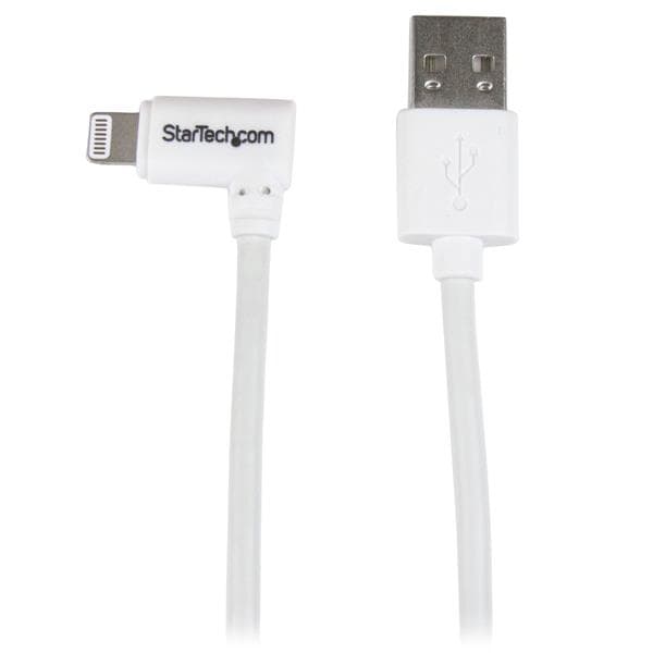 StarTech.com StarTech.com 3ft Angled Lightning to USB Cable White 3063767