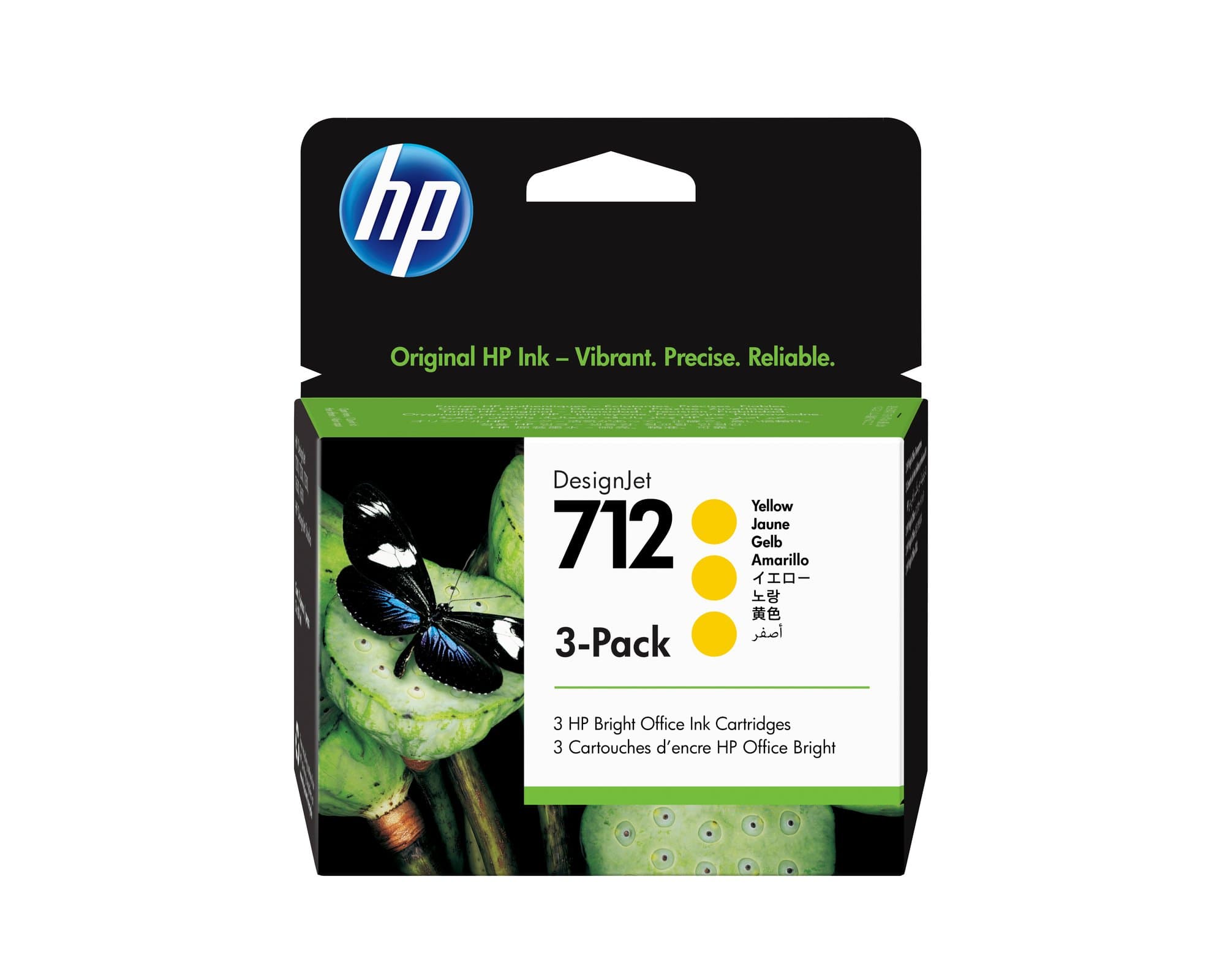 HP HP 712 3-Pack 29-ml Yellow 4988588