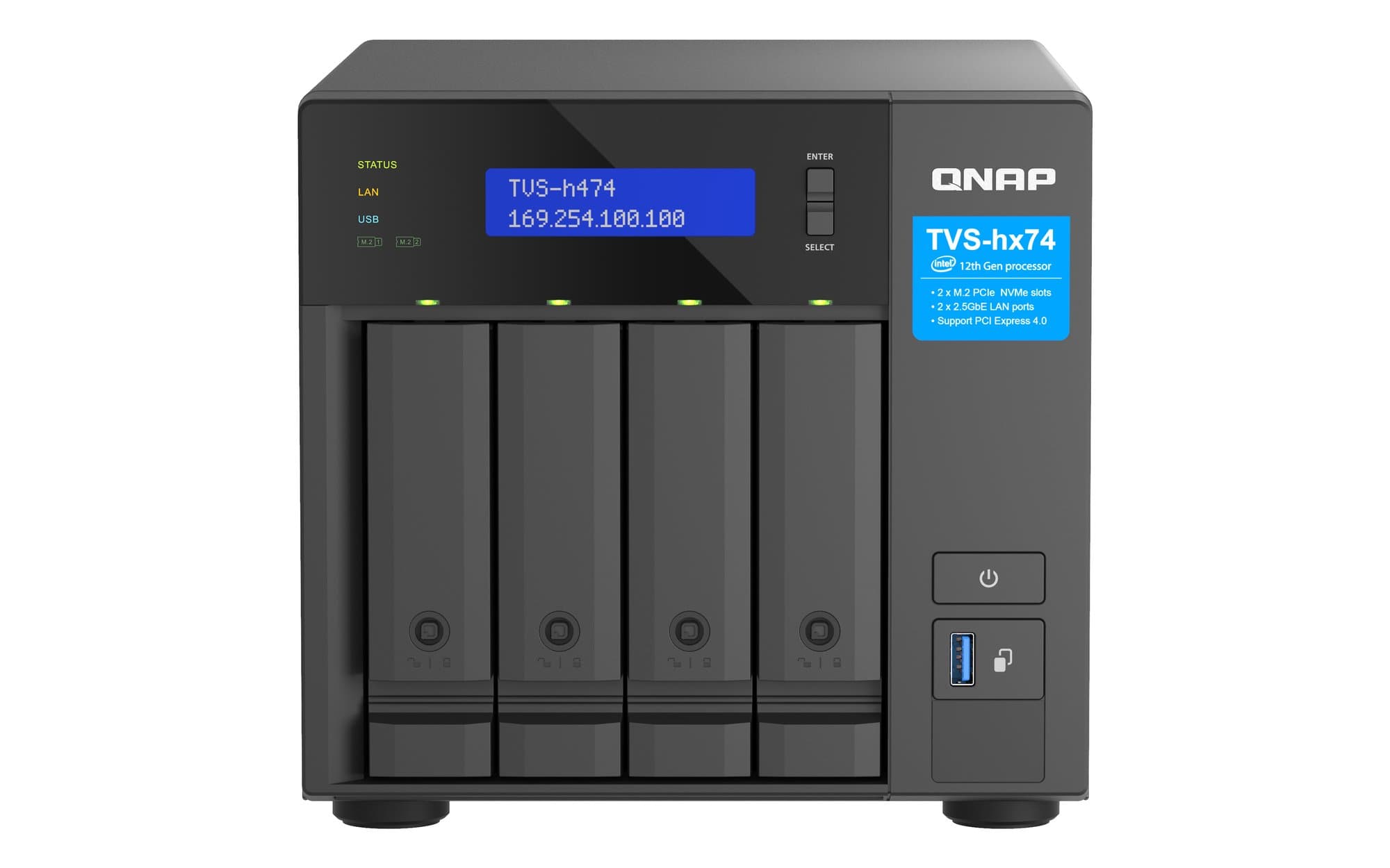 QNAP QNAP 6-bay QuTS hero PT G7400/8GB NAS 6179581
