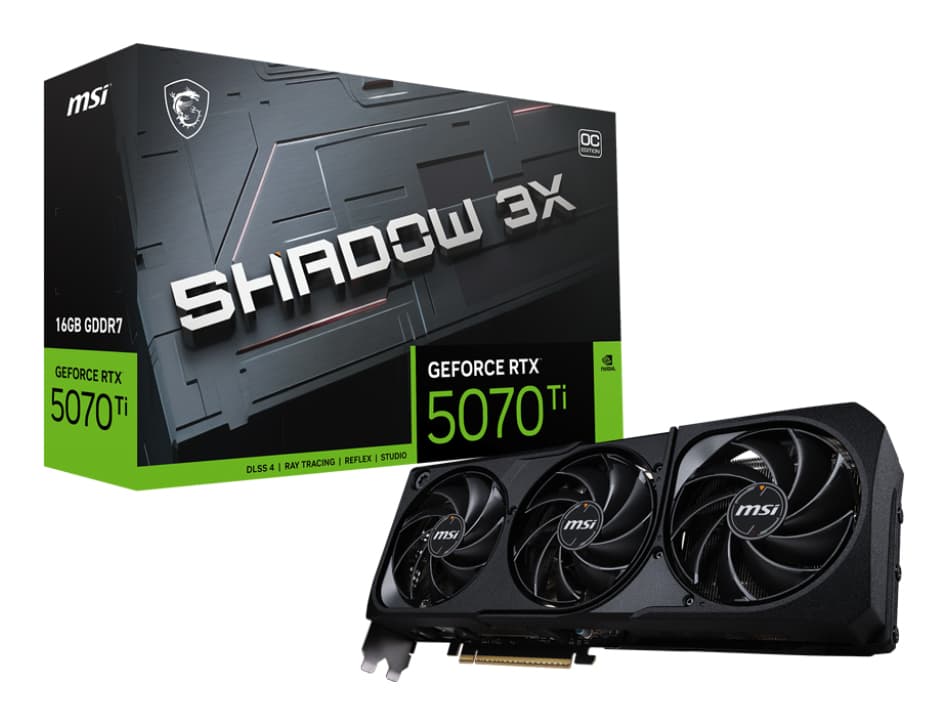 MSI MSI GeForce RTX 5070 Ti 16G SHADOW 3X OC 6639344