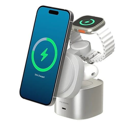 ALOGIC ALOGIC Powerpod 4in1 Qi2 Wless Charging - White 6642500