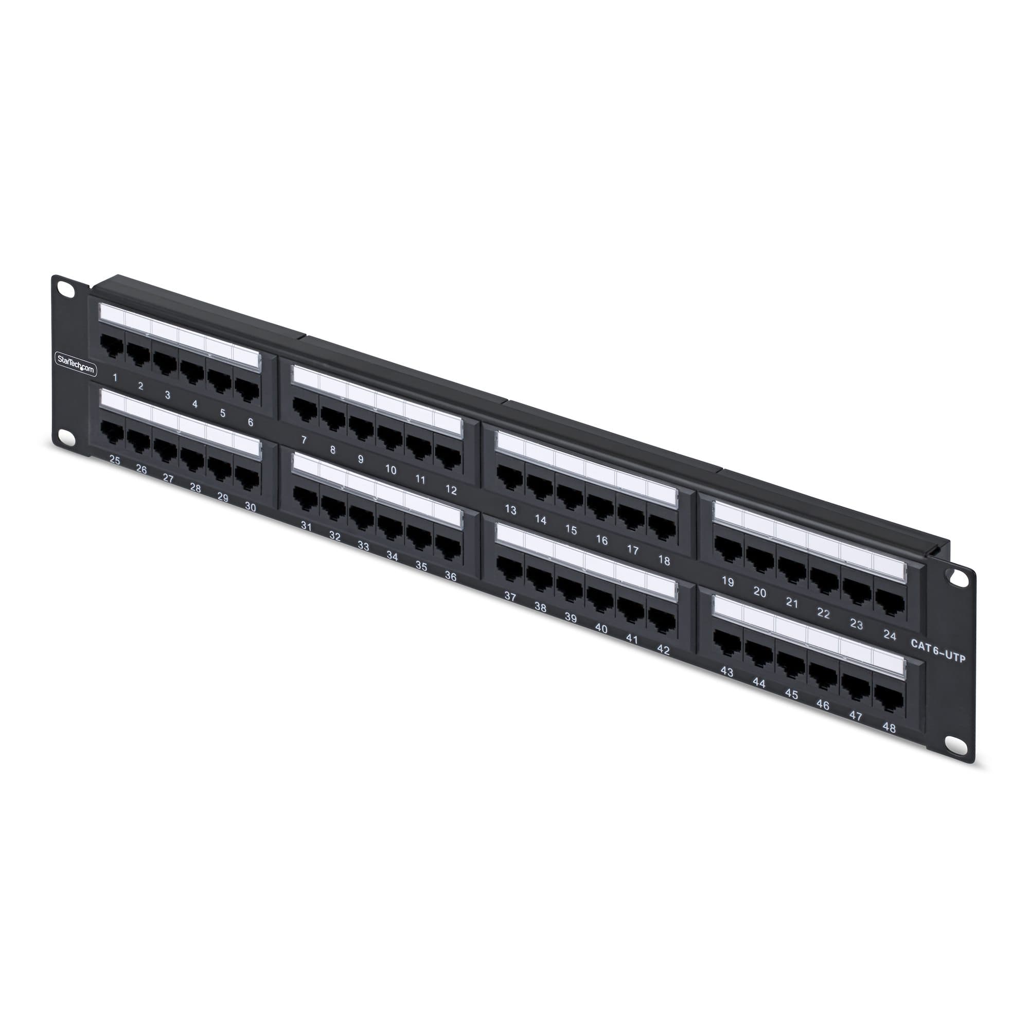 StarTech.com StarTech.com 48-Port 2U Rackmount Cat6 Patch Panel 6776739