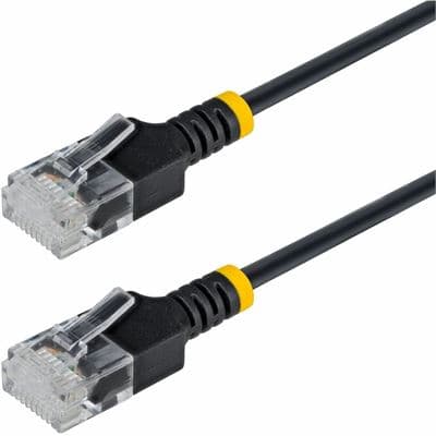 StarTech.com 2m Black Ultra Slim CAT6a Cable 6839611