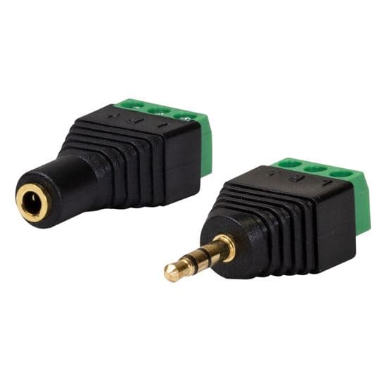 Dynamix DYNAMIX 3.5mm Stereo to Wired Adapter, PAIR (Male and Female). A-ST35T