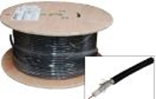 Dynamix 152m Roll RG6 Shielded Cable Black. 75ohm. 18AWG solid C-RG6-152