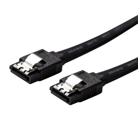 Dynamix DYNAMIX 0.5m SATA 6Gbs Data Cable with Latch. Black colour C-SATA3