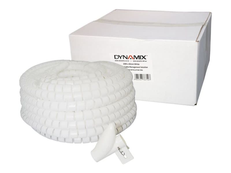 Dynamix DYNAMIX 20mx20mm Easy Wrap - Cable Management Solution, Bulk Packed, EW-2020W