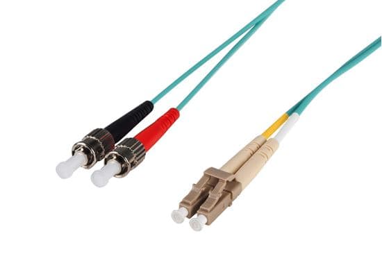 Dynamix DYNAMIX 5M 50u LC/ST OM3 Fibre Lead (Duplex, Multimode) FL-LCST50-5