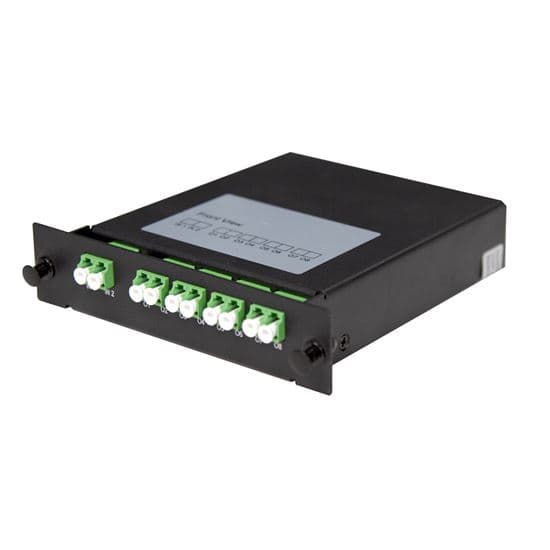 Dynamix DYNAMIX PLC Fibre Optic 2:8 LC/APC Splitter Cassette Module. PLC-LCAPC-28