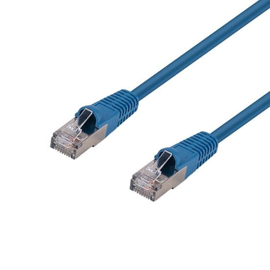 Dynamix DYNAMIX 2m Cat6A S/FTP Blue Shielded 10G Patch Lead. PLE-AUGS-2